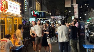 NYC LIVE Walk Manhattan Nightlife West Village Lower East Side Feast of San Gennaro Friday [upl. by Valdes]