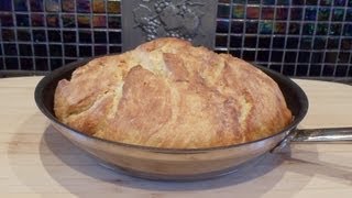 Easy NoKnead Bread Baked in a Skillet No Dutch Oven No Problem [upl. by Earahc]