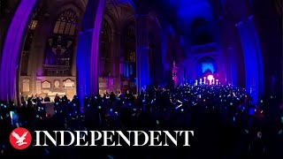 Church of England holds silent disco at Canterbury Cathedral to ‘attract younger people’ [upl. by Thackeray]