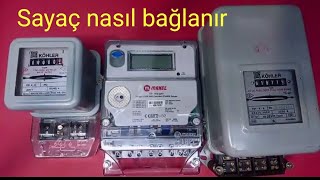 Elektrik saati Elektrik sayacı nasıl bağlanır [upl. by Placia674]