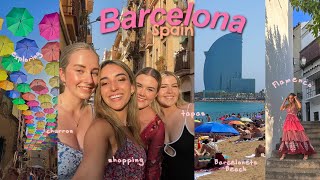 Barcelona Travel Vlog what to do eat see explore IM IN SPAIN [upl. by Earissed]