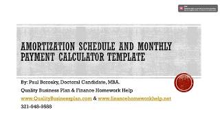 How to Make an Amortization Schedule and Monthly Payment Calculator Template In Excel [upl. by Alesiram310]