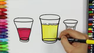 Malvorlagen  Brille Coloring Seite🍶  Wie zeichne und färbe Gläser  MalereiMalbuch Farbe lernen [upl. by Reivaxe516]