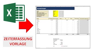 ZeiterfassungVorlage für Mitarbeiter in Excel I Excelpedia [upl. by Sidky]