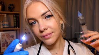 ASMR  RP médecin 👩🏼‍⚕️ examen et nettoyage profond des oreilles [upl. by Cacka]