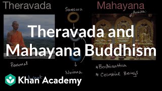 Theravada and Mahayana Buddhism  World History  Khan Academy [upl. by Burchett]