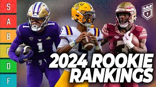 2024 Dynasty ROOKIE Rankings amp Tiers – DRAFT SEASON IS HERE Dynasty Fantasy Football 2024 [upl. by Ennasirk118]