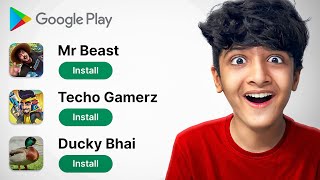 I PLAYED YOUTUBER GAMES ON PLAYSTORE [upl. by Arreit467]