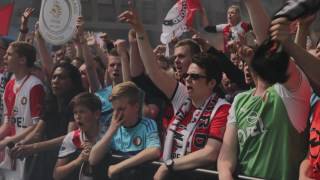 Warm onthaal van legioen voor Feyenoordselectie [upl. by Enaile]