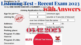 IELTS Listening Actual Test 2023 with Answers  December Exam [upl. by Eelrefinnej195]