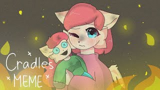 Cradles MemeKitty doll animation Gift for Kitty Channel Afnanflipaclip [upl. by Scheider]