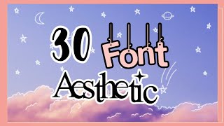 30 Aesthetic Fonts for Editing  2020 [upl. by Dowlen856]