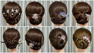 Elegant Braided Bun Hairstyle Tutorial [upl. by Ahsinod]