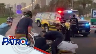 Ilang siklistang Pinoy ikinuwento ang pagararo ng SUV sa Kuwait  TV Patrol [upl. by Hwang]