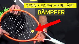 Ist ein Dämpfer für den Tennisschläger wichtig  Tennis einfach erklärt [upl. by Johm]