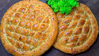 طرز تهیه نان پیده نان معروف ترکی مخصوص ماه رمضانTurkish Pide Bread [upl. by Nylanna]