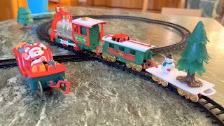 El TREN eléctrico de PAPÁ NOEL 🎅🏼 🚂 🚃 🎄con LUZ y SONIDO💡🎶 UNBOXING y Funcionamiento ⚡️⛄️ [upl. by Graubert]