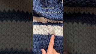 jogless stripes in the round ⭐️ knitting knittingtutorial fiberart [upl. by Haizek303]