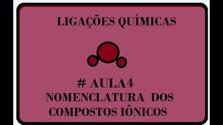 Ligações químicas AULA4  Nomenclatura dos Compostos iônicos [upl. by Thorny]