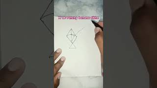 X se Patang banana sikhe very easy drawingart artdrawing drawing Patang manjha [upl. by Panaggio]