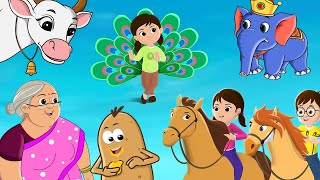 Nani Teri Morni Ko Mor Le Gayeनानी तेरी मोरनी को मोरHindi Rhymes And Kids Song NooNoo Kids [upl. by Neiht481]