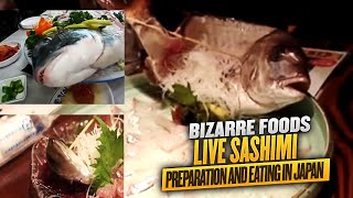 Bizarre Foods  Live Sashimi Preparation and Eating in Japan [upl. by Balfour782]