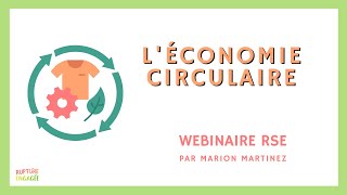 Léconomie circulaire  RSE [upl. by Rodman393]