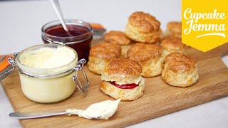 How to make perfect English Scones  Cupcake Jemma [upl. by Zsazsa]