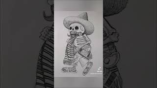 Calavera Drawing joseguadalupeposada [upl. by Gabriellia]