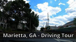 Driving Throughout Marietta Georgia  Tour  4K [upl. by Ahsiyk]