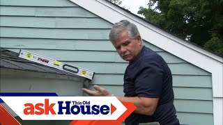 How to Install a Rain Gutter  Ask This Old House [upl. by Nevil]