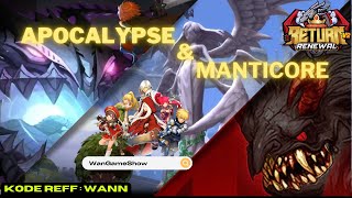 Nest Apocalypse amp Manticore POV Force User Dragon Nest Return Renewal [upl. by Entroc]