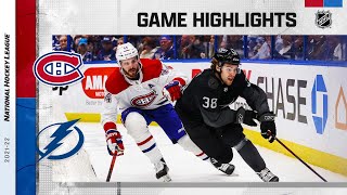 Canadiens  Lightning 42  NHL Highlights 2022 [upl. by Sternlight912]