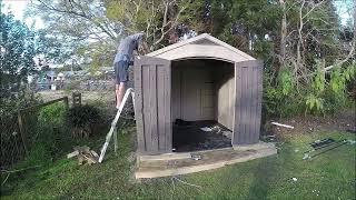 Keter Garden Shed Construction Time Lapse Part 2 Shed Assembly [upl. by Akino]