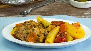 Poulet aux légumes au four  un dîner savoureux et juteux que je cuisine souvent   SavoureuxTV [upl. by Goodhen413]