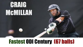 CRAIG McMILLAN  Fastest ODI Century  AUSTRALIA tour of NEW ZEALAND  100 off 67 [upl. by Thurlow462]