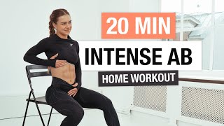 20 MIN INTENSE AB WORKOUT  24day FIT challenge [upl. by Yliram]