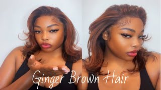 Ginger Brow Hair Colour  Perfect For Fall  From Black To Ginger  Beginners Friendly [upl. by Ruon]