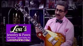 Lous Pawn Shop in Upper Darby PA My Pawn Boss with a vintage Gibson Les Paul Guitar [upl. by Annairb]