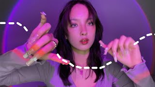 VISUAL ASMR  Layered Sounds Invisible Triggers and Hand Movements face tapping and mouth sounds [upl. by Alanson963]