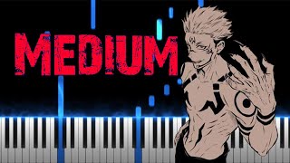 Kaikai Kitan  Jujutsu Kaisen OP Medium Piano [upl. by Fotinas945]