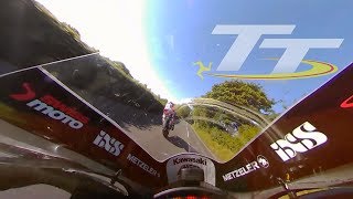 GUY MARTIN and Horst Saiger  EPIC Isle of Man TT On Bike Lap with Commentary [upl. by Anilatac]