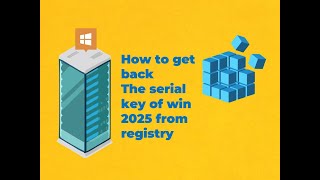 How to get backThe serial key of win 2025 from registry [upl. by Ahsiuqel]