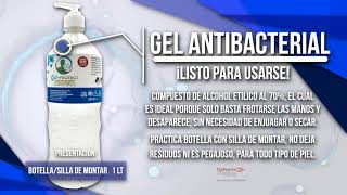 GEL ANTIBACTERIAL CON DISPENSADOR  CLEAN PROTECT [upl. by Eiknarf725]