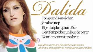 Dalida  Garde moi la dernière danse  Paroles lyrics [upl. by Soracco864]