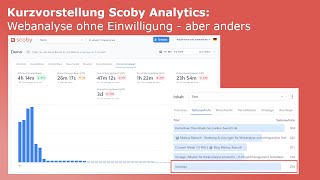 Toolcheck Scoby Analytics  Webanalyse ohne Einwilligung aber anders [upl. by Innig]