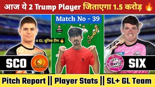 SCO vs SIX Dream11 Prediction Perth Scorchers Vs Sydney Sixers Big Bash T20 Today Team 2023 [upl. by Wauters]