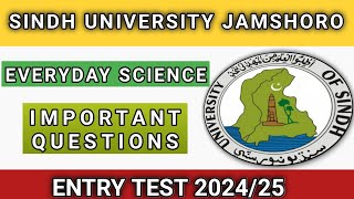 Sindh University entry test preparation everyday science 202425 [upl. by Arelc]