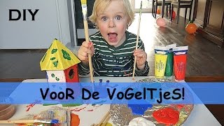 DIY VOGELHUiSJE MAKEN  verven  LUAN BELLINGA VLOG 17 [upl. by Davin176]