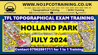 HOLLAND PARK TFL TOPOGRAPHICAL SKILLS ASSESSMENT JULY 2024 TFL TOPOGRAPHICAL EXAM [upl. by Aidnis752]